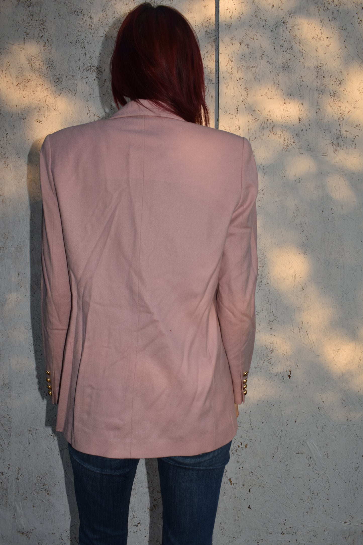 Vintage Pink Wool Blazer