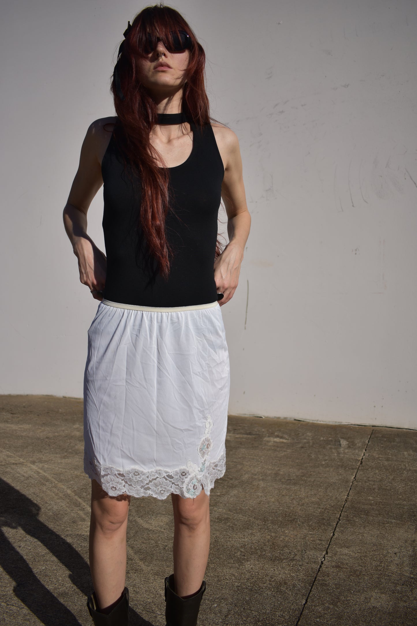 Vintage 60’s Satin and Lace Slip Skirt