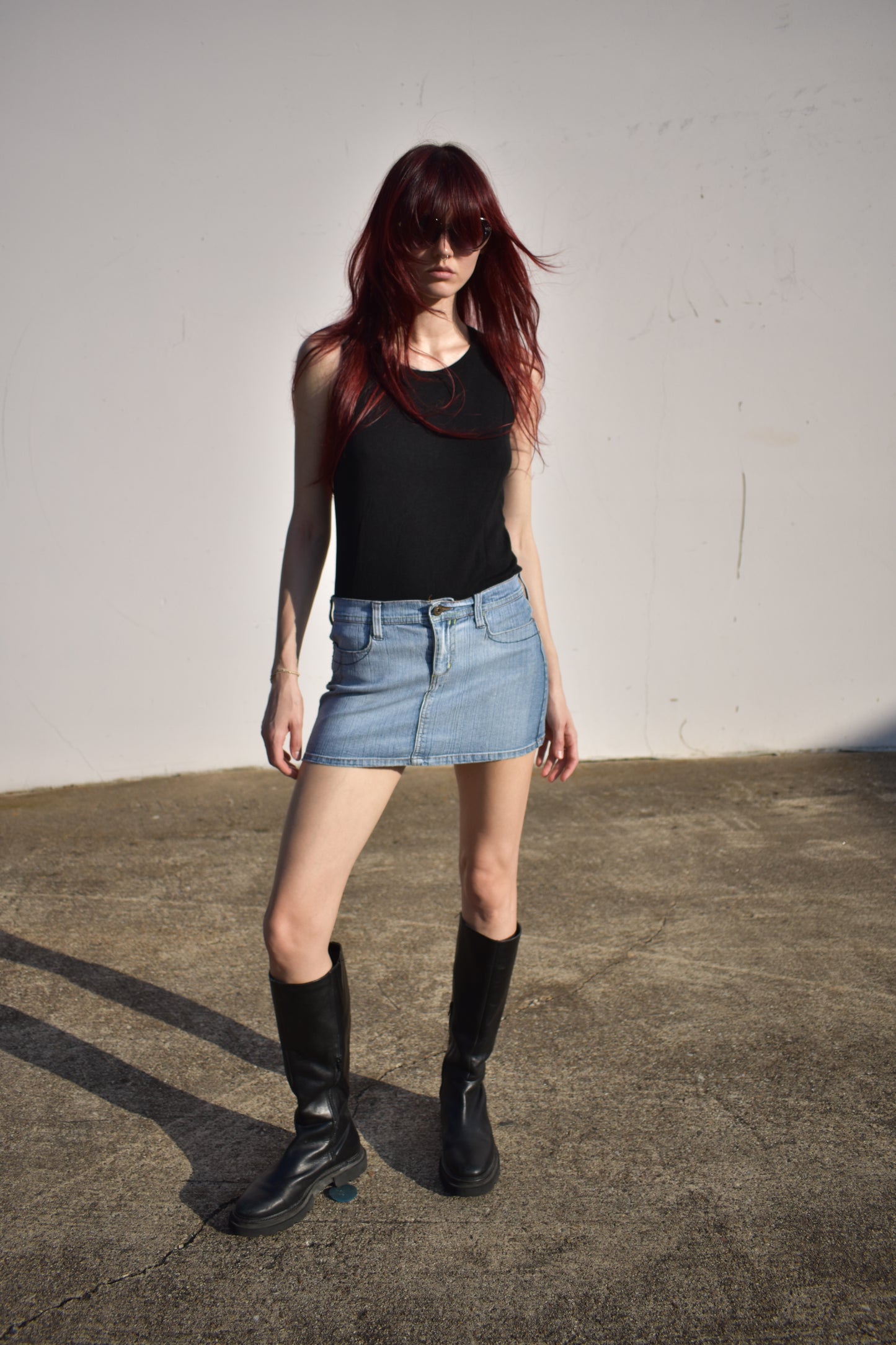 Vintage 2000’s Bongo Low Rise Denim Mini Skirt