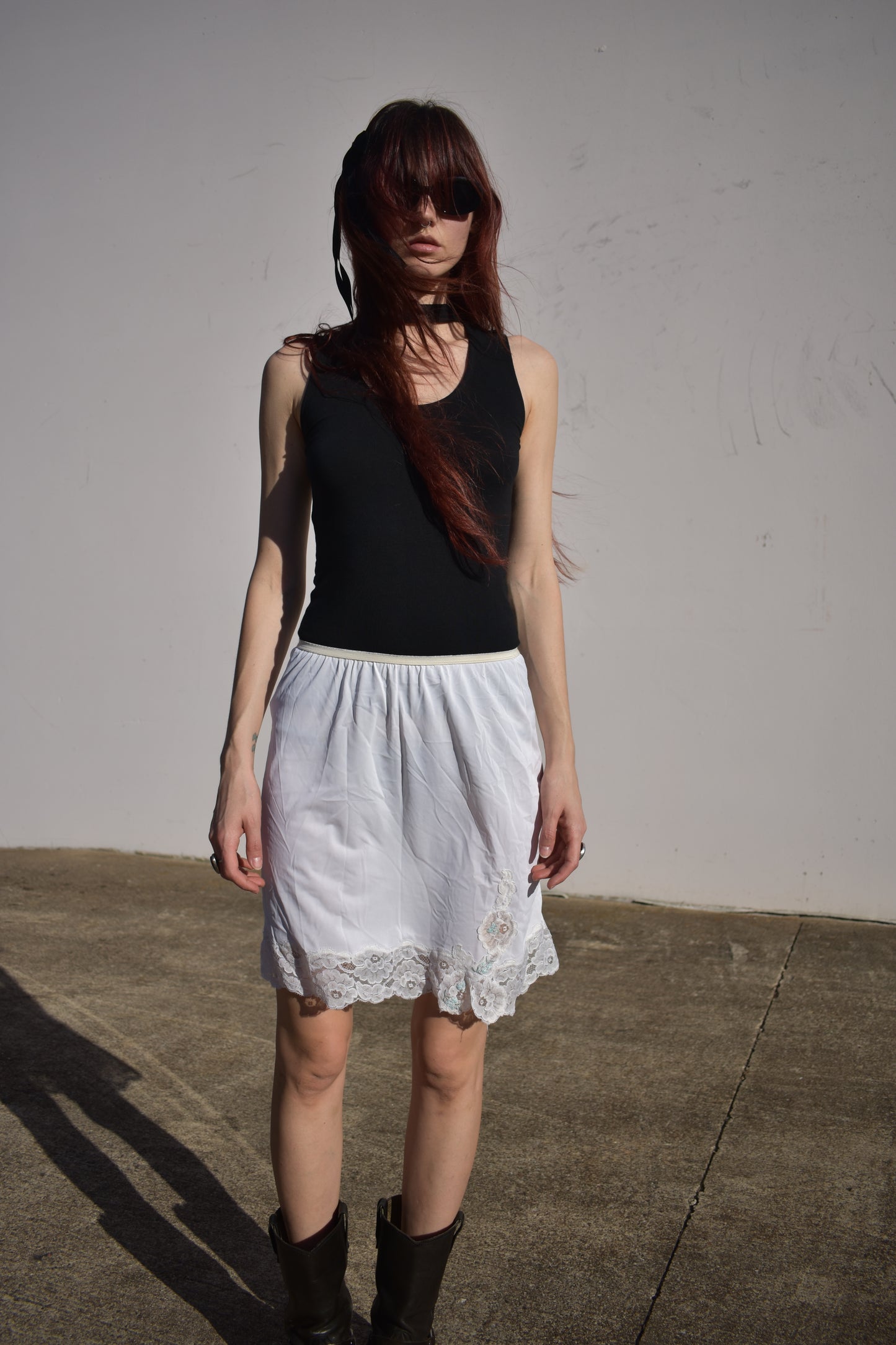 Vintage 60’s Satin and Lace Slip Skirt