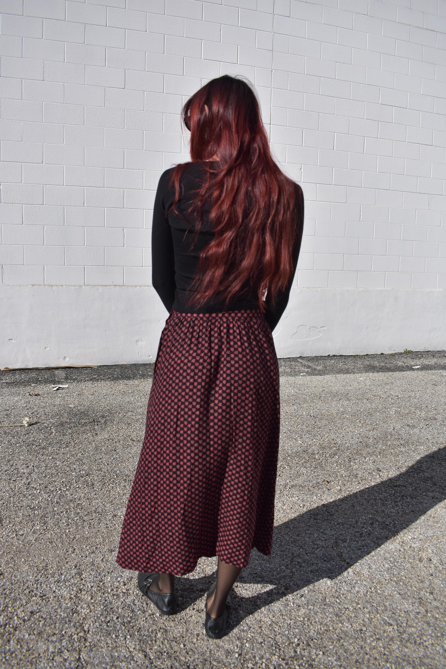 Vintage 80’s High Waisted Maxi Skirt