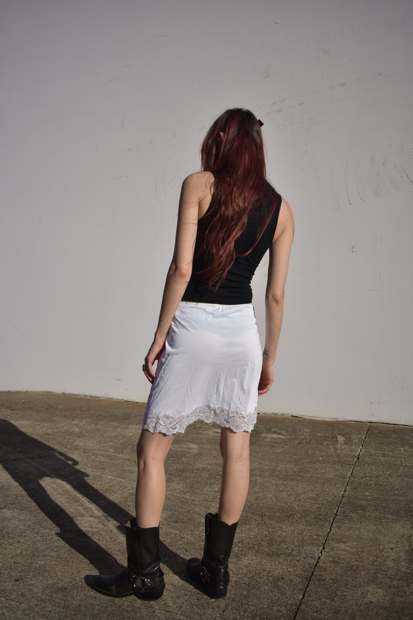 Vintage 60’s Satin and Lace Slip Skirt