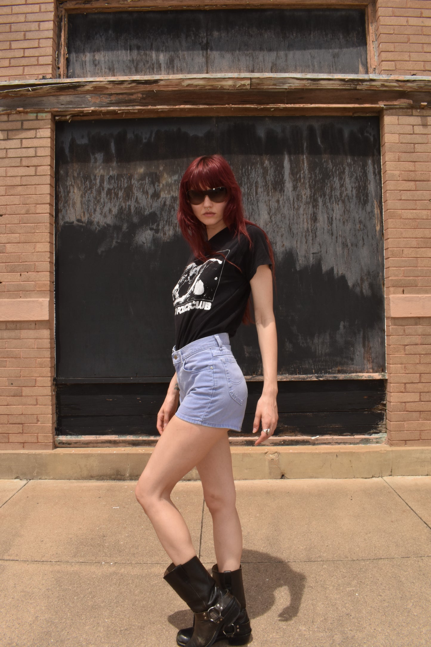 Vintage Lavender High Waisted Denim Shorts