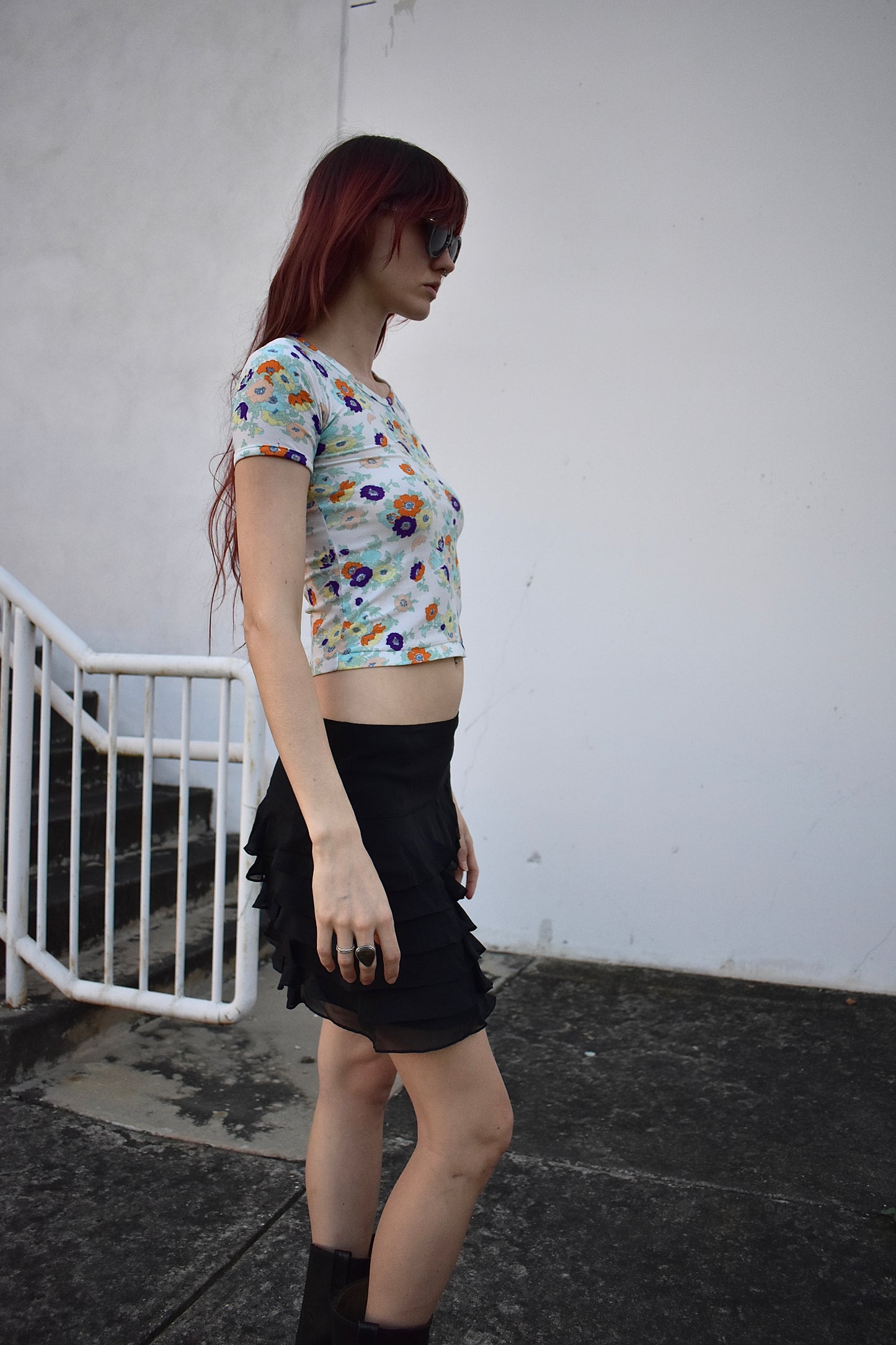 Vintage 70’s Floral Baby Tee