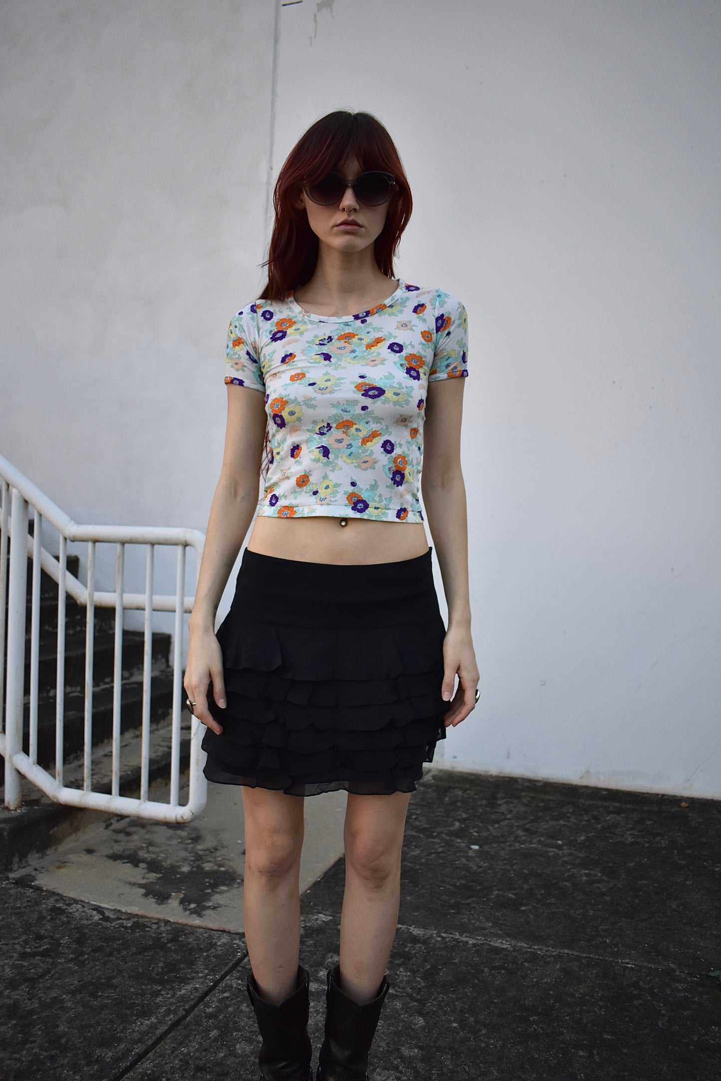 Vintage 70’s Floral Baby Tee