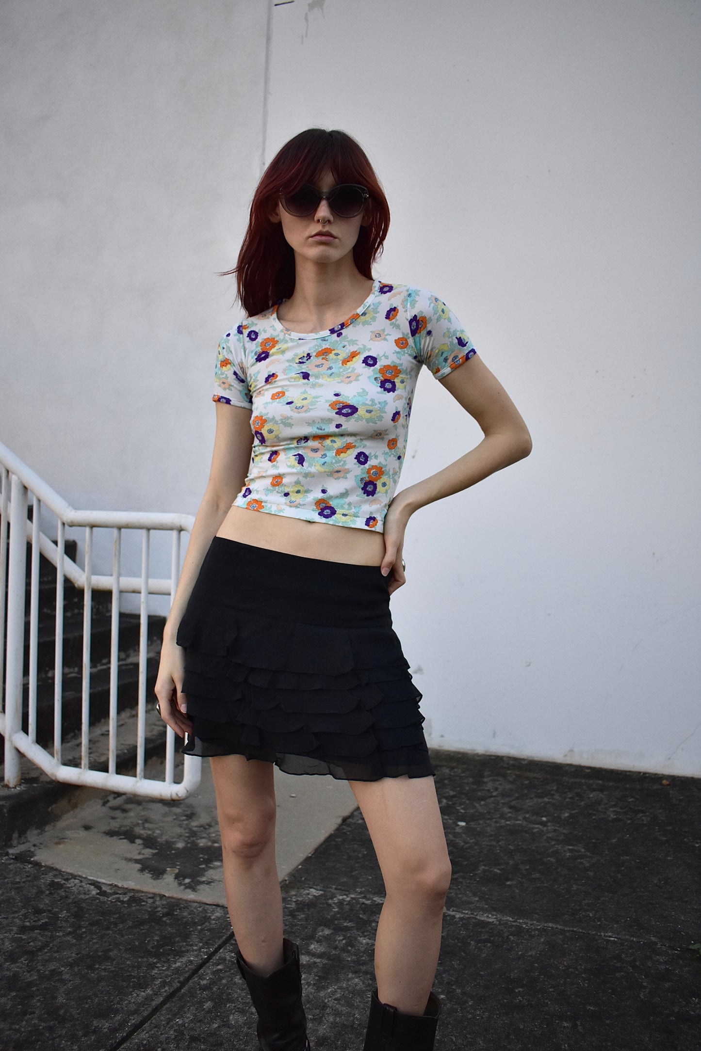 Vintage 70’s Floral Baby Tee