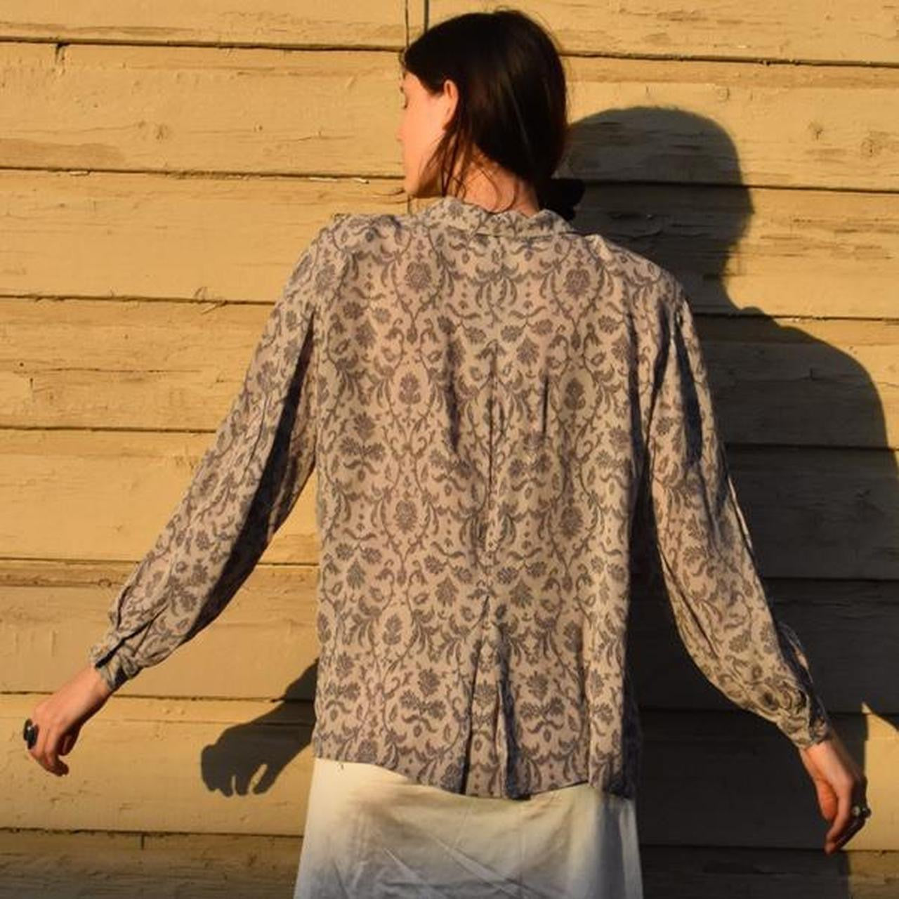 Vintage Baroque Silk Blouse