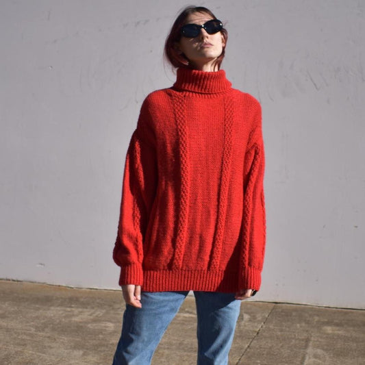 Vintage 80’s Turtleneck Knit Sweater