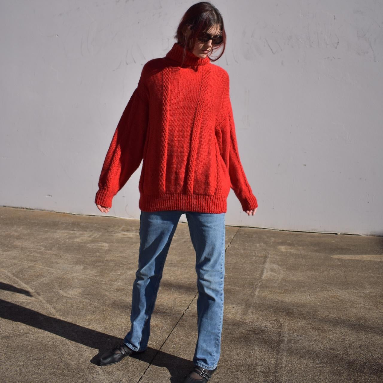 Vintage 80’s Turtleneck Knit Sweater